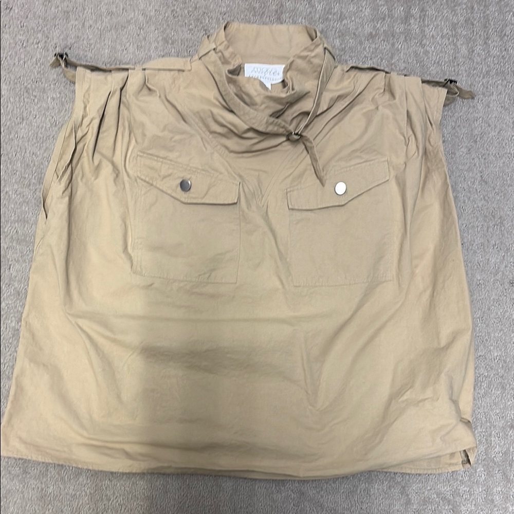 Anthropologie Beige Utility Top/Vest